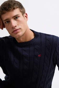 Williot Camisolas-Camisola trançado Azul