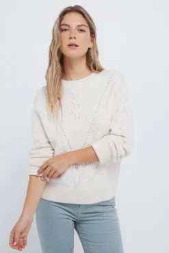 Springfield Camisolas-Camisola trançado em V vison