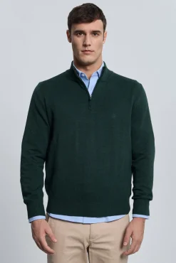 Valecuatro Camisolas-Camisola com meia fecho-éclair Verde