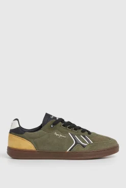 Pepe Jeans Sneakers-Camurça Cupsole de camurça verde