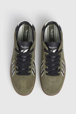 Pepe Jeans Sneakers-Camurça Cupsole de camurça verde