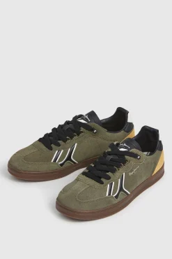 Pepe Jeans Sneakers-Camurça Cupsole de camurça verde