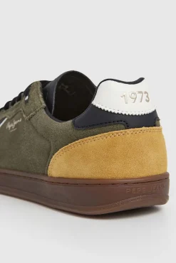 Pepe Jeans Sneakers-Camurça Cupsole de camurça verde