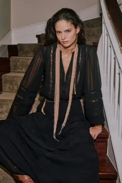 Hoss Intropia Blusas-Candice. Blusa romântica Preto