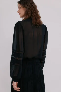 Hoss Intropia Blusas-Candice. Blusa romântica Preto