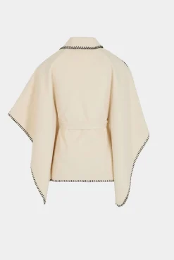 Morgan Sobretudos-Capa com cinto Ecru