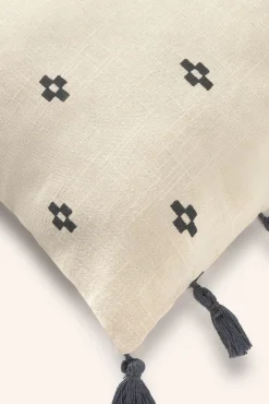 Calma House Almofadas-Capa de almofada quadrada de algodão Kobe estampado