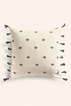 Calma House Almofadas-Capa de almofada quadrada de algodão Kobe estampado