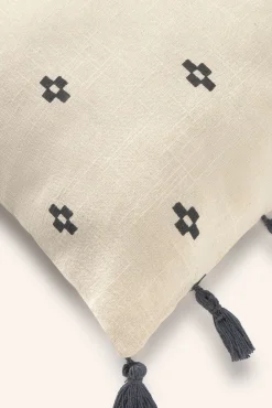 Calma House Almofadas-Capa de almofada retangular de algodão Kobe estampado