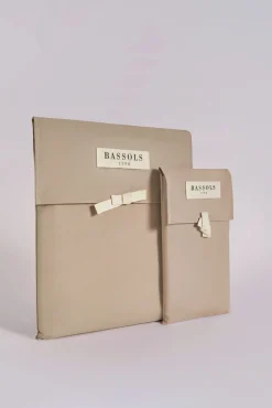 Bassols Edredons-Capa de edredom de algodão Tostado