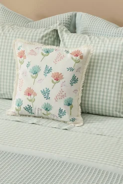 Textura Edredons-Capa de edredom xadrez azul