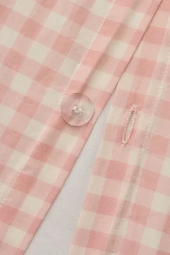 Textura Edredons-Capa de edredom xadrez rosa