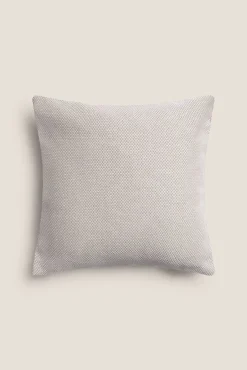 Textura Almofadas-Capa travesseiro algodão bicolorida 45 x 45 cm. bege