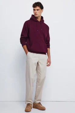 Springfield Sweatshirts-Capuz básico com sweatshirt estampado