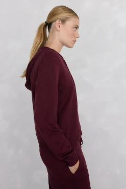 Pedro del Hierro Sobretudos|Camisolas-capuz com malha para atividades físicas Bordeaux