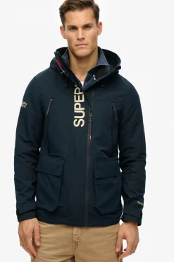 Superdry Sweatshirts-Capuz corta-vento ultimate emb azul