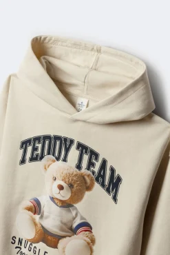 Springfield Kids Sweatshirts|T-Shirts-capuz de ursinho de Sweatshirt para menina estampado