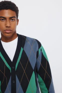 Springfield Camisolas-Cardigan casaco de malha azul