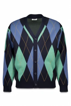 Springfield Camisolas-Cardigan casaco de malha azul