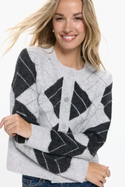 Vero Moda Camisolas-Cardigan casaco de malha Cinzento