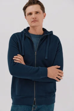 Cortefiel Camisolas-Cardigan com capuz Azul