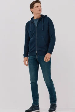 Cortefiel Camisolas-Cardigan com capuz Azul