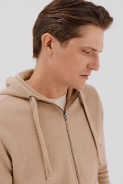 Cortefiel Camisolas-Cardigan com capuz Tostado