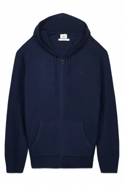 OOTO Camisolas-Cardigan com capuz e fecho-éclair Azul