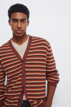 Springfield Camisolas-Cardigan com casaco de malha em botões vermelho