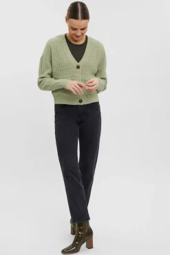 Vero Moda Camisolas-Cardigan de botões de manga comprida Verde