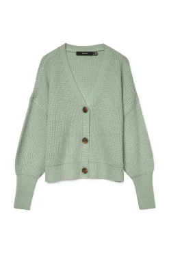 Vero Moda Camisolas-Cardigan de botões de manga comprida Verde