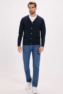 Jack & Jones Camisolas-Cardigan de corte regular Azul