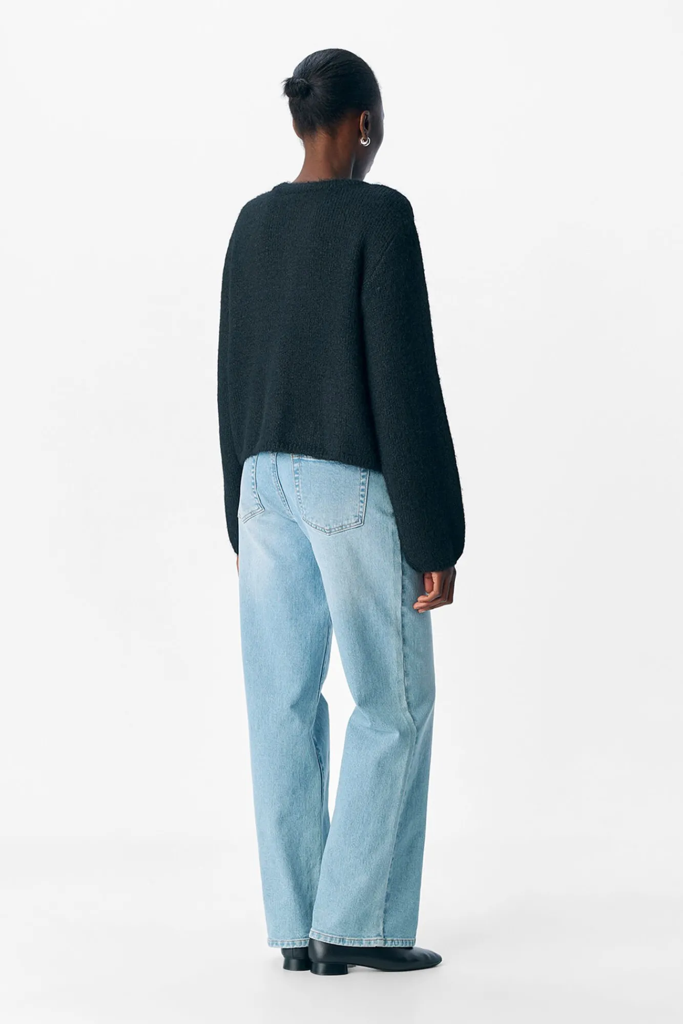 Object Camisolas-Cardigan de lã com gola redonda Preto