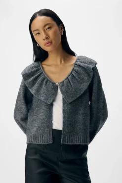 Object Camisolas-Cardigan de lã e alpaca Cinzento