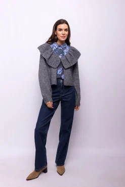 Object Camisolas-Cardigan de lã e alpaca Cinzento