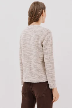 Cortefiel Camisolas-Cardigan de tweed Tostado