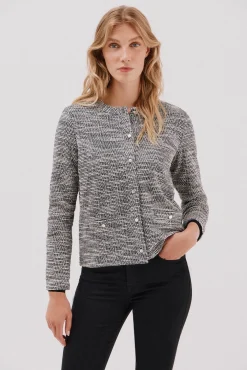 Cortefiel Camisolas-Cardigan de tweed Impress&atilde;o
