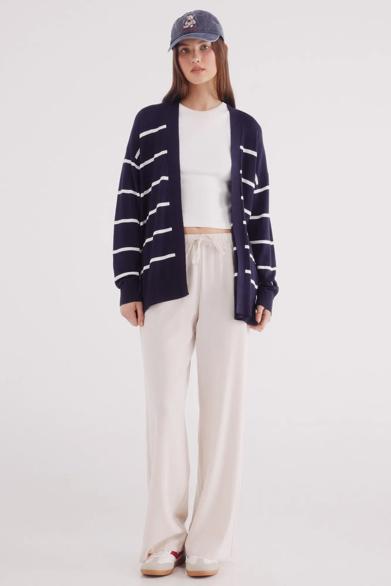 Springfield Camisolas-Cardigan leve aberto azul