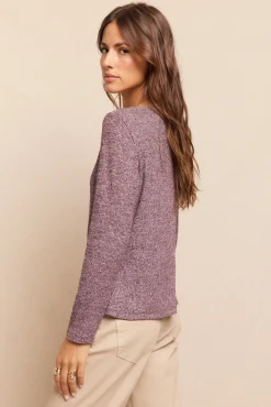 Slowlove Camisolas-Cardigan mesclado Roxo