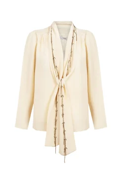Hoss Intropia Blusas-Carrie. Blusa com laçada Ecru