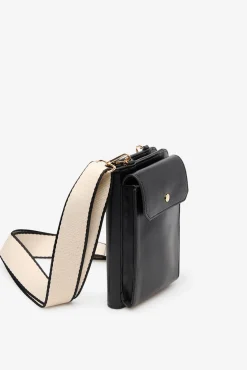 Cortefiel Malas-Carteira celular tipo carteira liso Preto