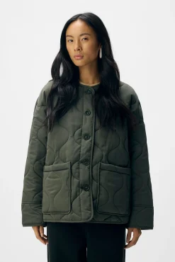 Object Sobretudos|Casacos-Casaco acolchoada Verde