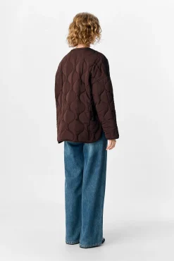 Object Sobretudos|Casacos-Casaco acolchoada Castanho