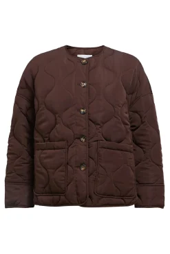 Object Sobretudos|Casacos-Casaco acolchoada Castanho