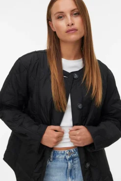 Vero Moda Sobretudos|Casacos-Casaco acolchoada Preto