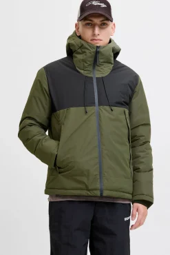 Jack & Jones Casacos-Casaco acolchoada bicolor verde