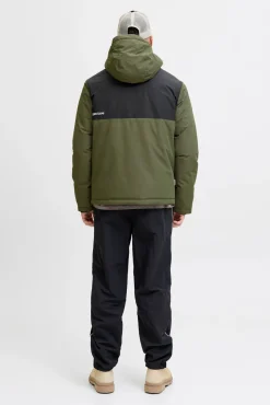 Jack & Jones Casacos-Casaco acolchoada bicolor verde