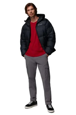 Columbia Sobretudos-Casaco acolchoada com capuz preto