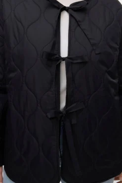 Vero Moda Curve Sobretudos|Casacos-Casaco acolchoada de tamanho grande Preto