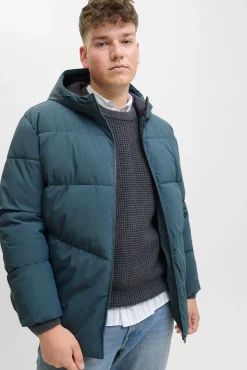 Jack & Jones PLUS Casacos-Casaco acolchoada masculina azul